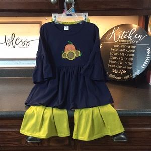 Girls flare leg fall outfit